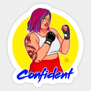 Confident Sticker